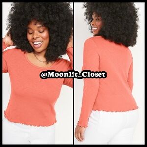 Old Navy Slim-Fit Rib-Knit Long-Sleeve T-Shirt Plus Size 2X